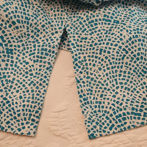 Foxcroft Turquoise and White Tunic Top - Picture 10 of 10